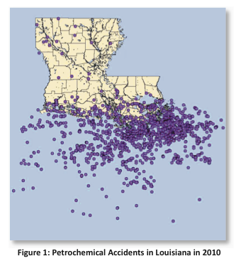 Chemical Plants In Louisiana Map Map