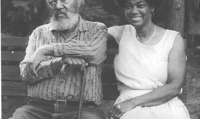 Robert and Mabel Williams at their home a few weeks before Robert's death