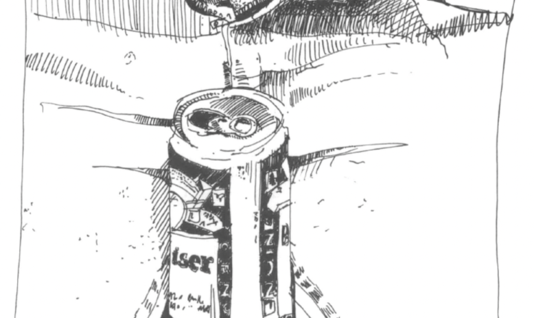 illustration of drink can