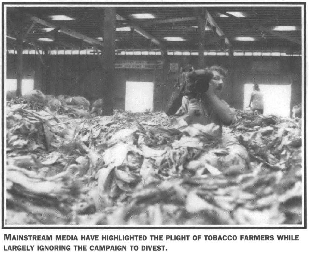 Person in tobacco barn