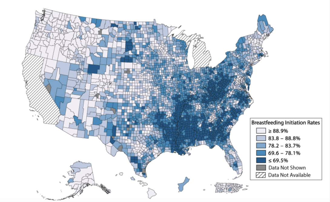 Racial and Ethnic Differences in Breastfeeding Initiation and Duration, by  State --- National Immunization Survey, United States, 2004--2008