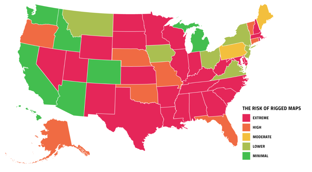 Most Southern States At High Risk Of Partisan Gerrymandering, Report ...